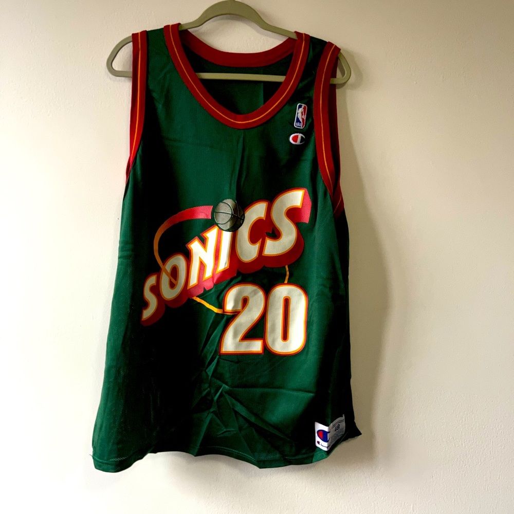 Seattle SuperSonics Champion Jersey size 48 or XL
